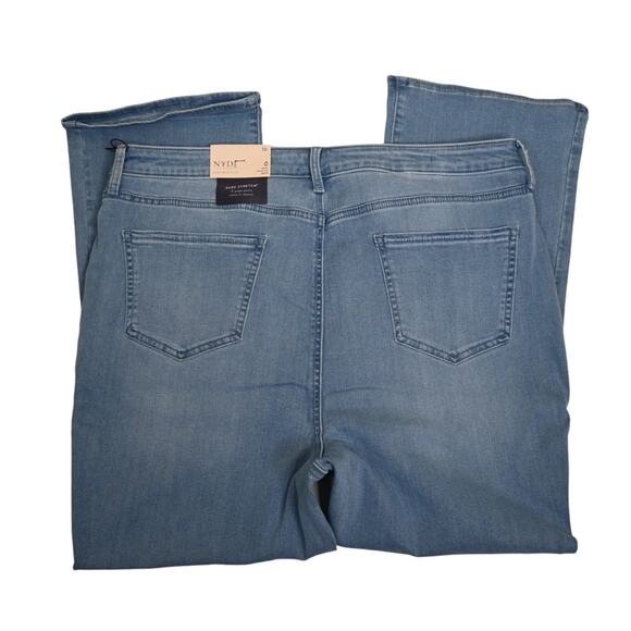 NYDJ Womens 16 Crop High Waist Slim Bootcut Jeans in Lustre NEW - Picture 6 of 15